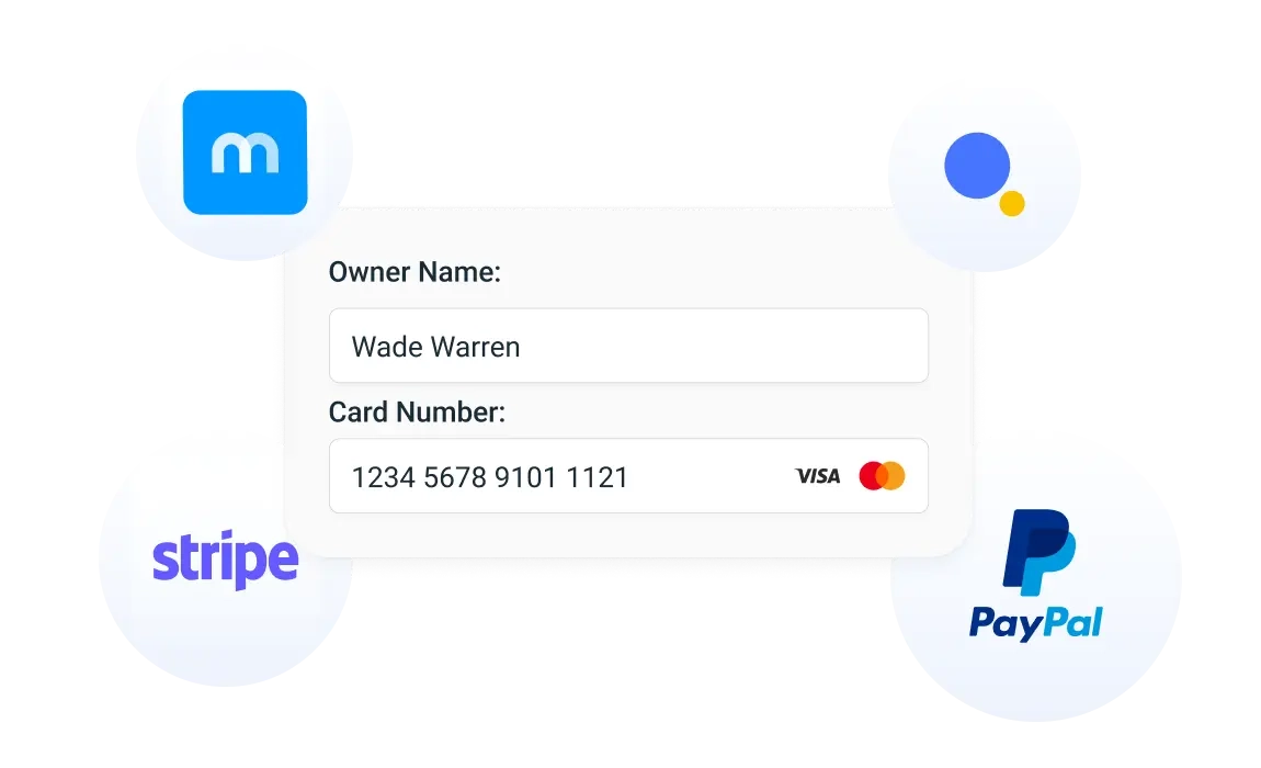 Trafft’s payment gateways - PayPal, Stripe, Mollie, and Authorize.net