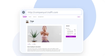 A photo of a booking website made with Trafft