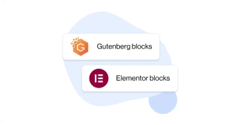 A photo of Gutenberg and Elementor blocks