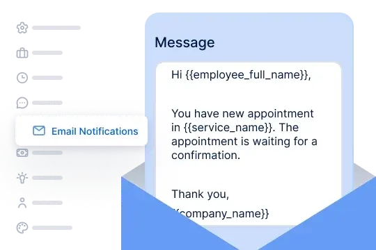 SMS and email notifications