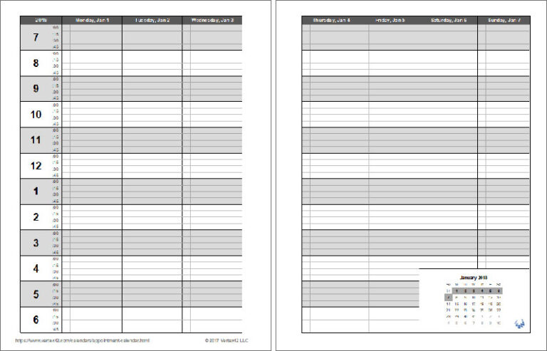 Appointment calendar template options you can use right now