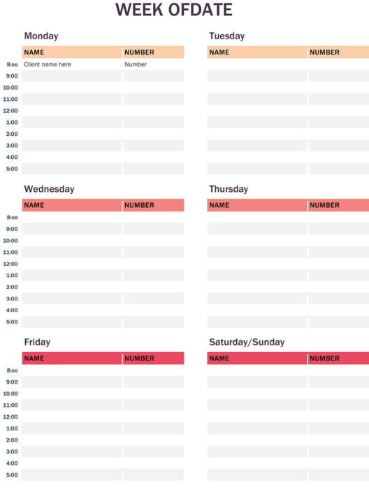 Appointment calendar template options you can use right now