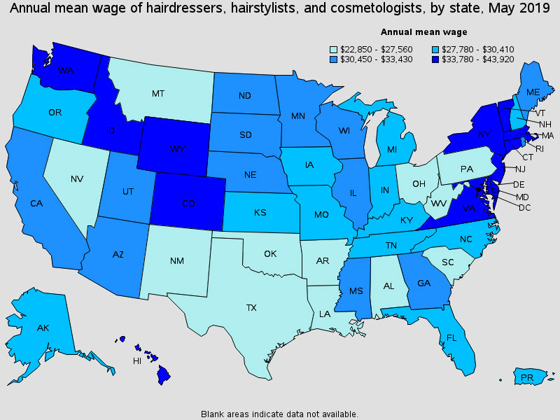 States with the highest employment level in this profession