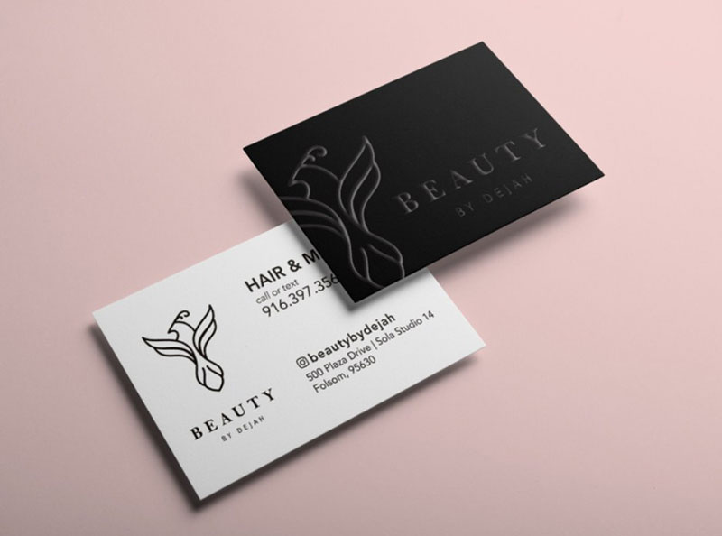 beauty salon business cards