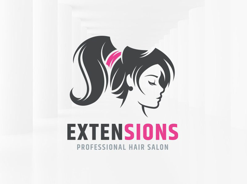 Extensions Hair Salon Logo