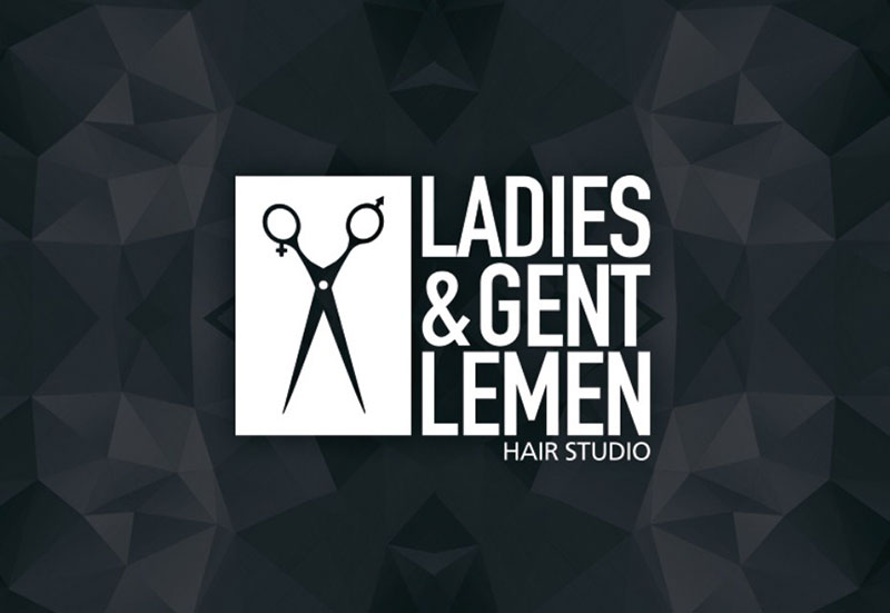 ladies & gentlemen hair salon logo 