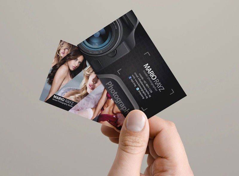 Photographer business card design