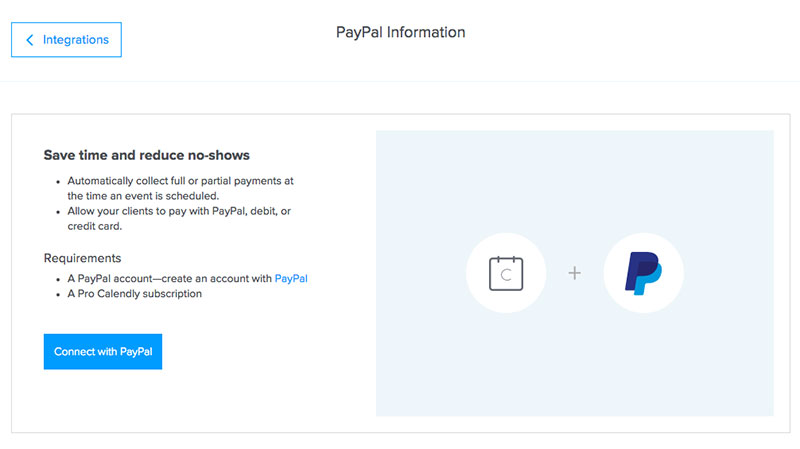 Calendly paypal integration