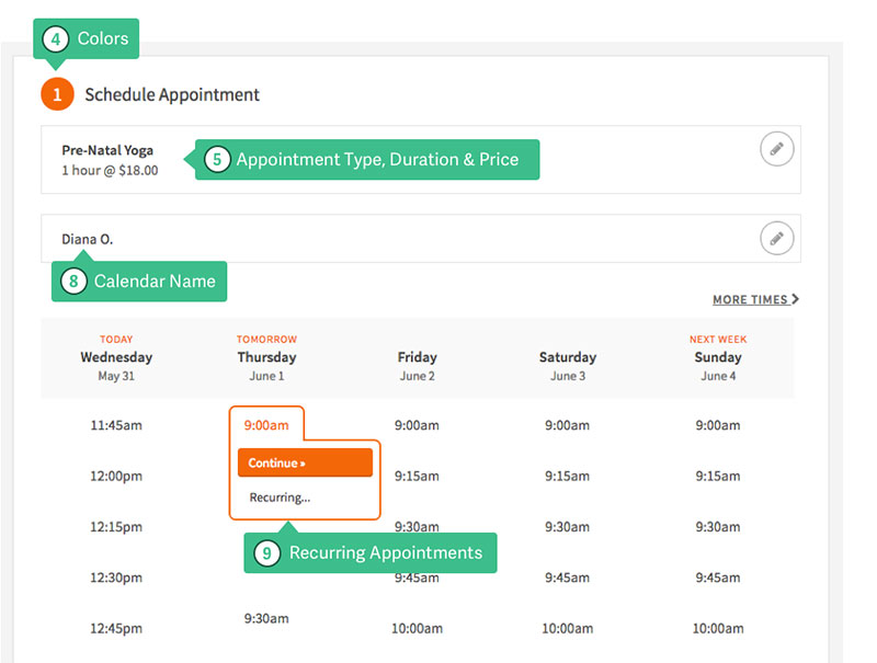 Acuity Scheduling – Features