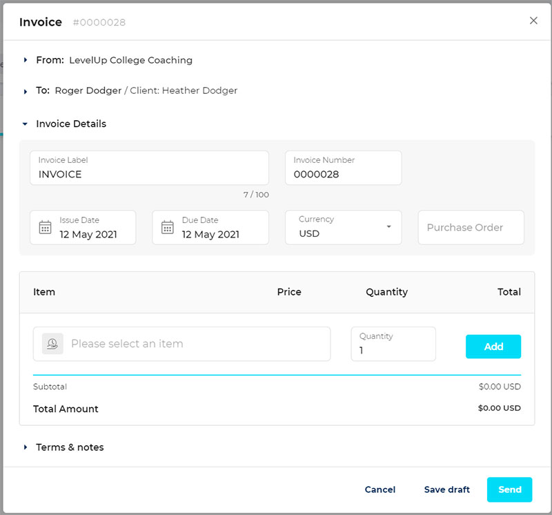 Customizable Invoice Templates