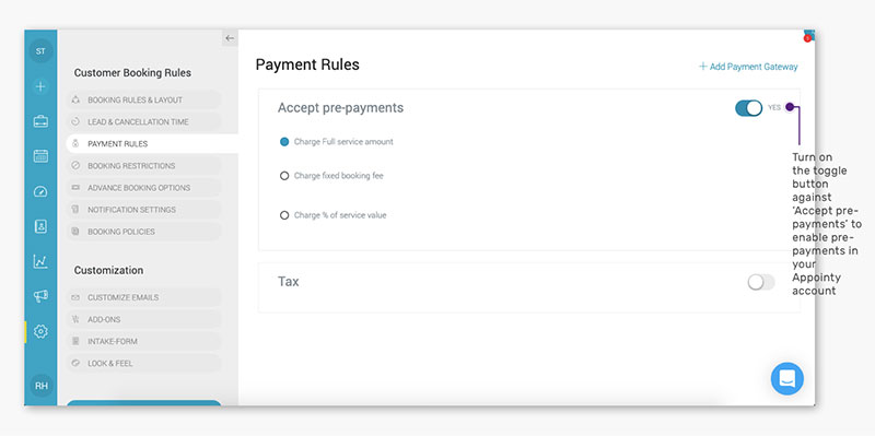 Advanced payment features