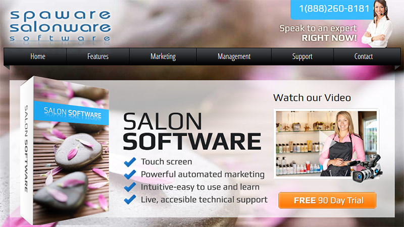 spaware homepage screenshot