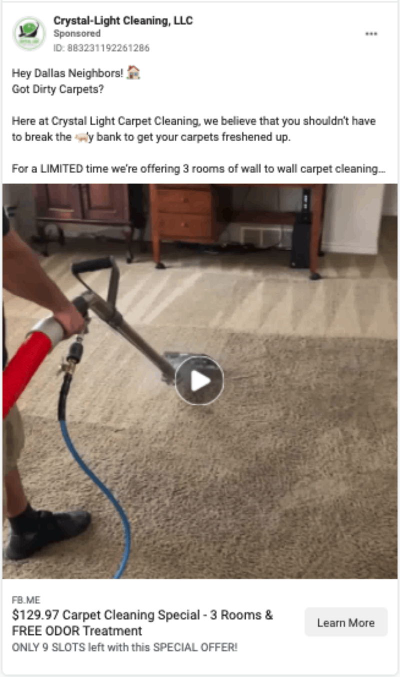 house cleaning advertisment