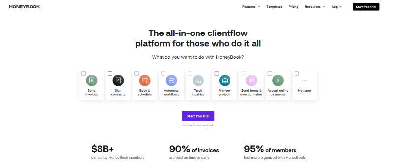 honeybook scheduling software for small businesses