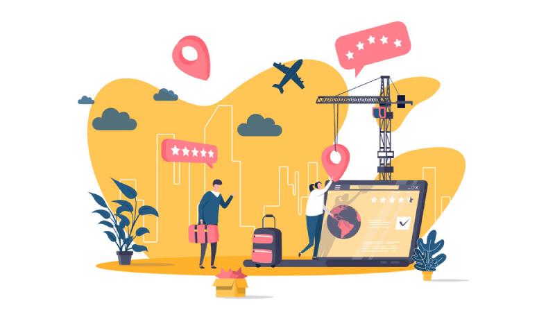 illustration of a person who made a booking appointment to travel