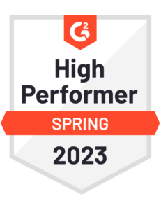 G2 high performer award spring 2023