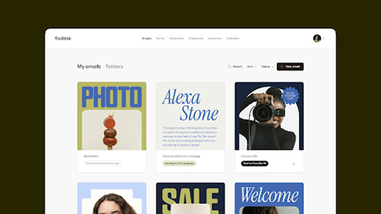 design-first email marketing platform