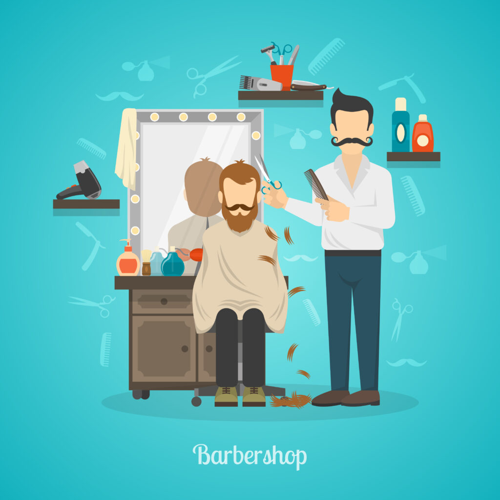barbershop illustration