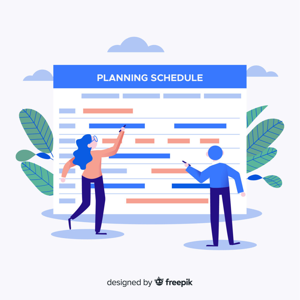 illustration of effective scheduling