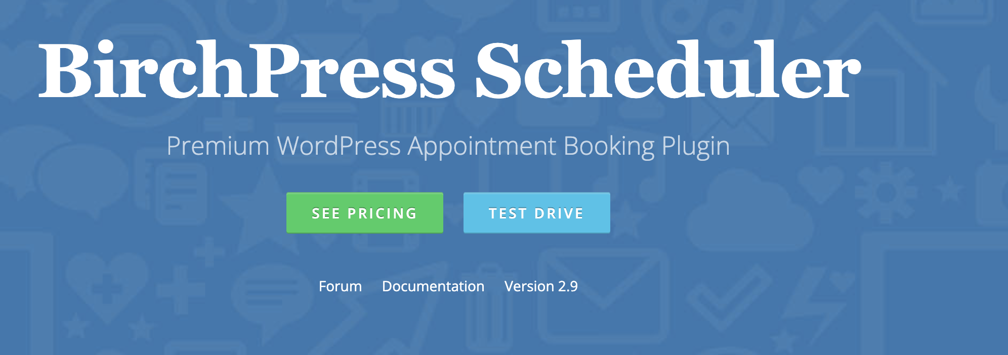 BirchPress Scheduler homepage screenshot