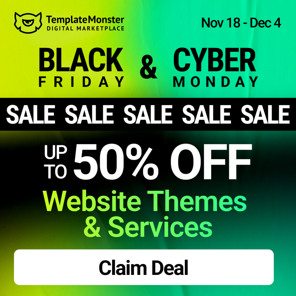 template monster black friday deal