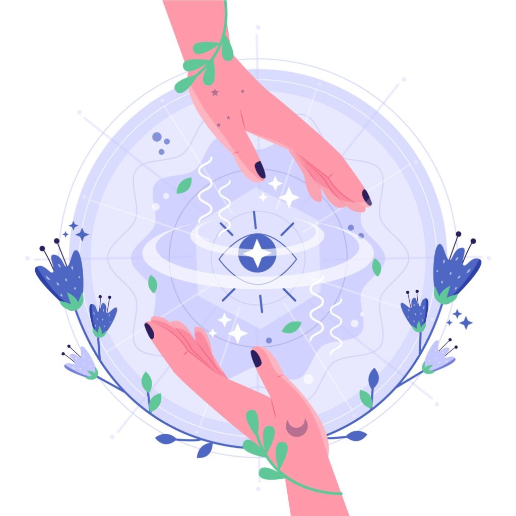 Concept illustration of spiritual services