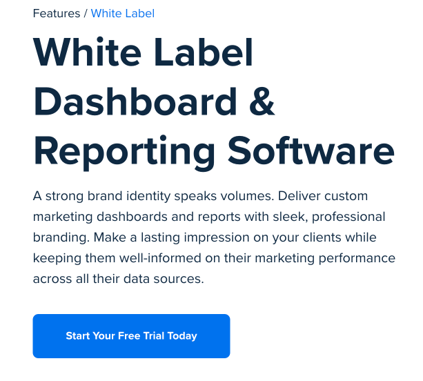AgencyAnalytics white label software screenshot