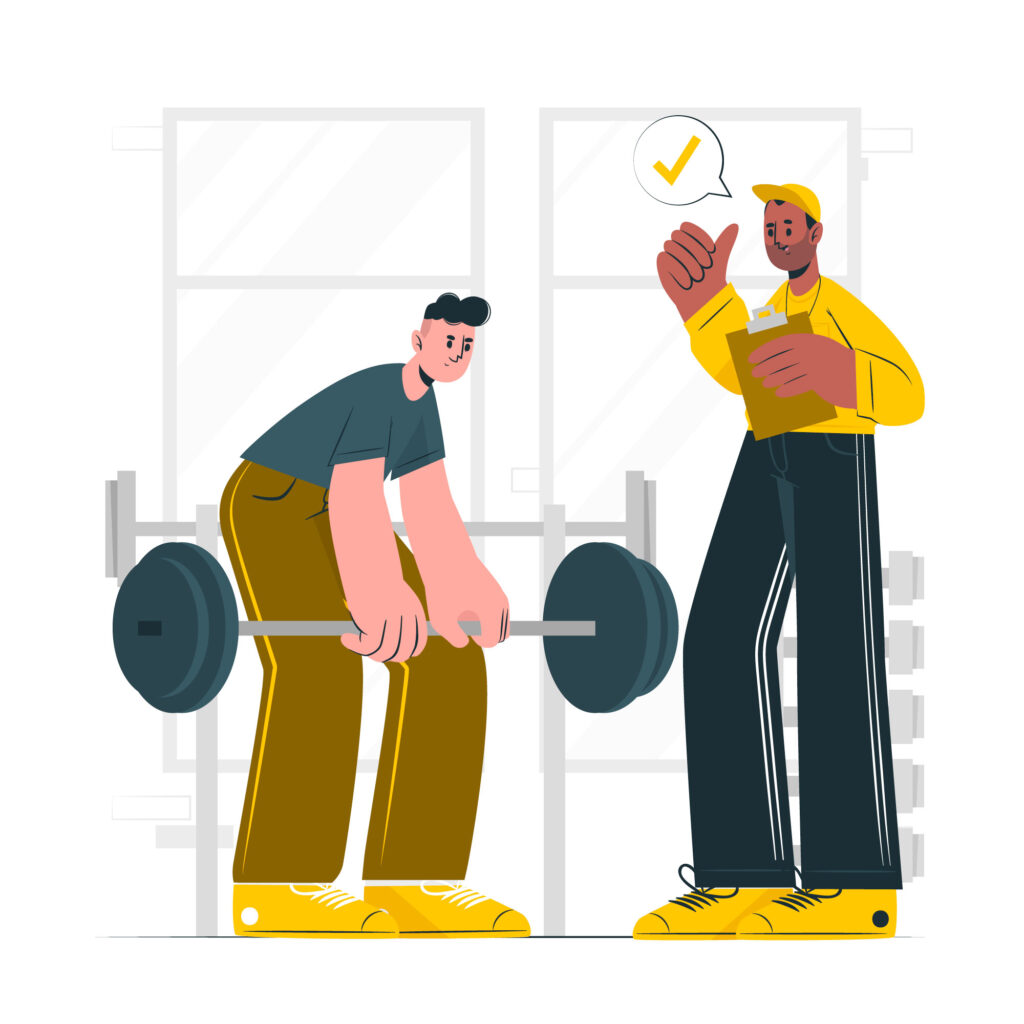 gym and fitness custom fields illustration