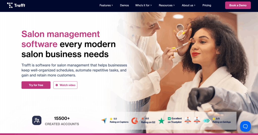 trafft booking software for nail salons