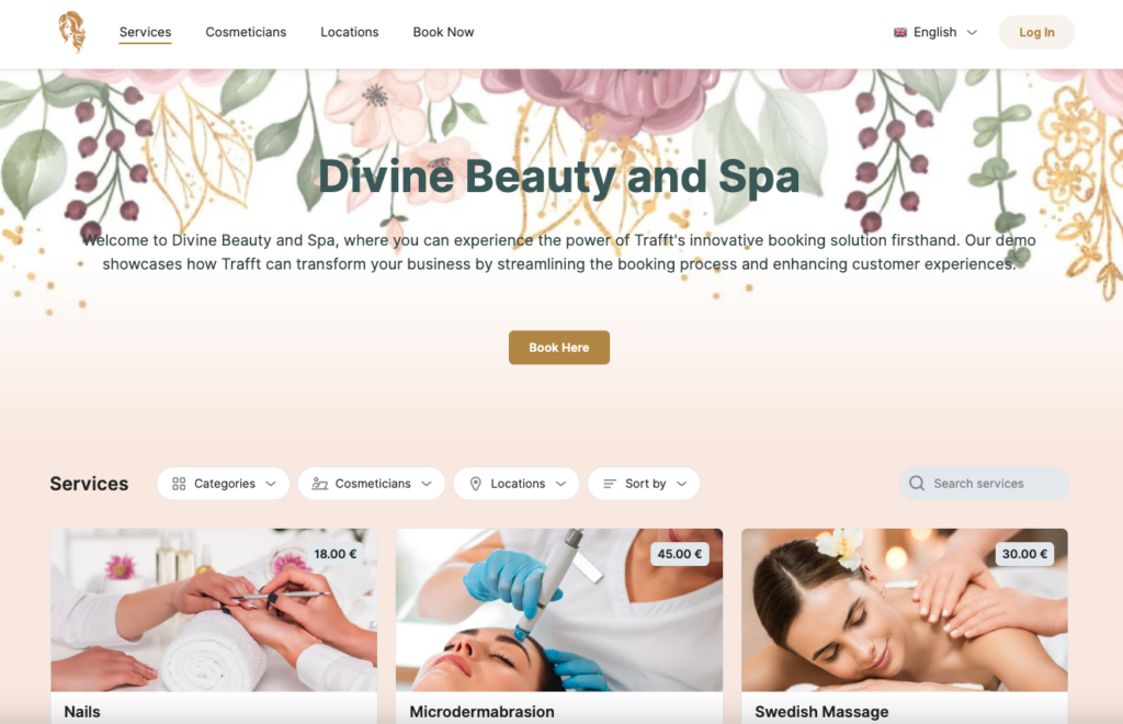 trafft salon booking and scheduling software