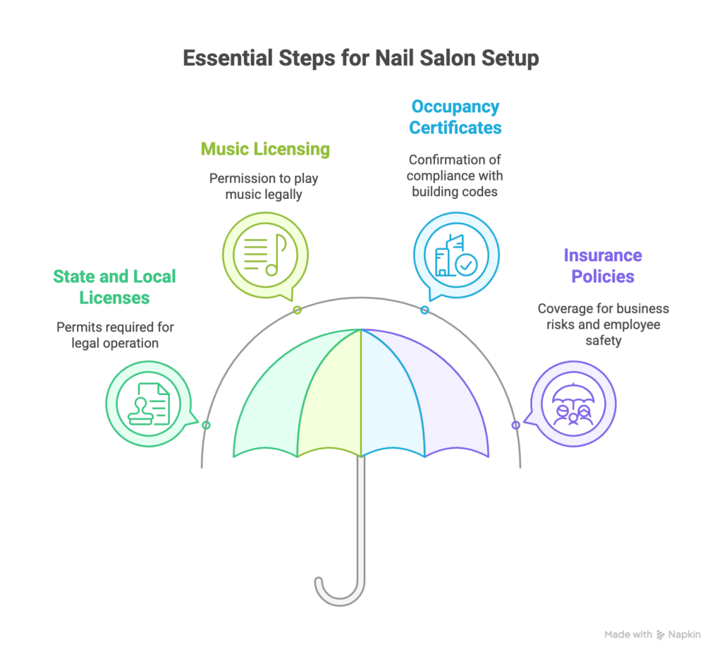 licenses needed to open your nail salon