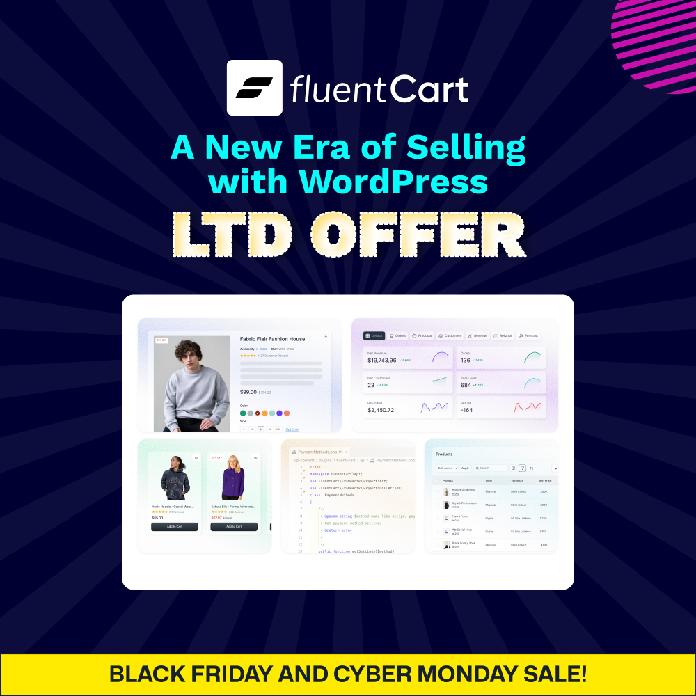 FluentCart black friday offer