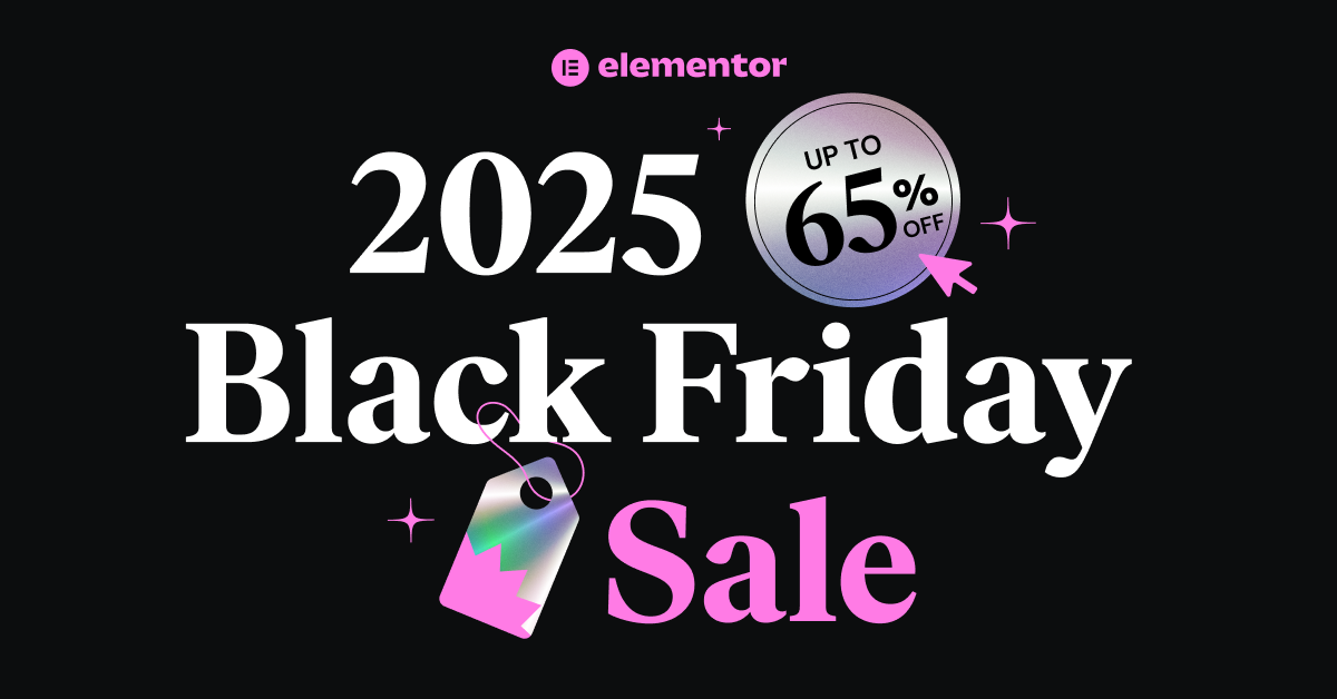 Elementor black friday deal