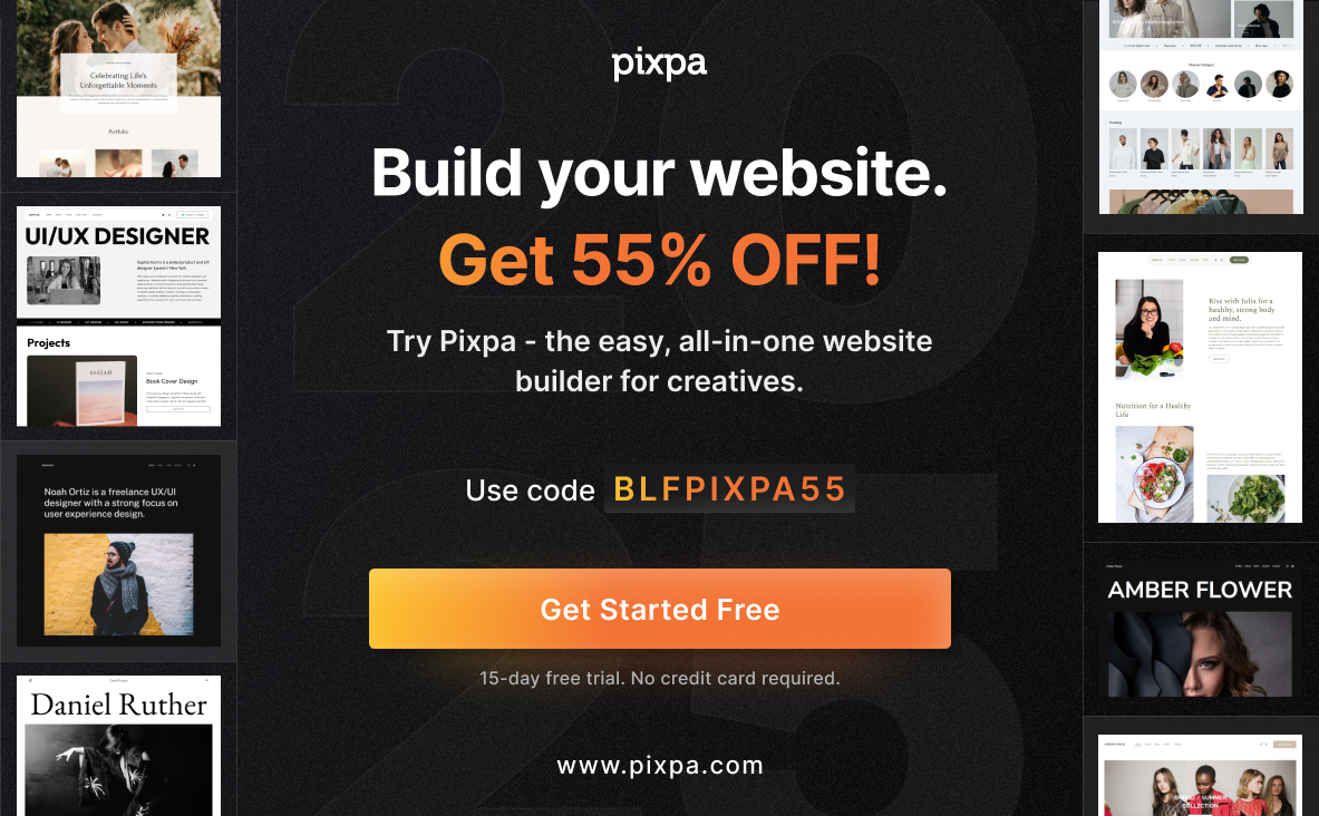 Pixpa BF2025 deal