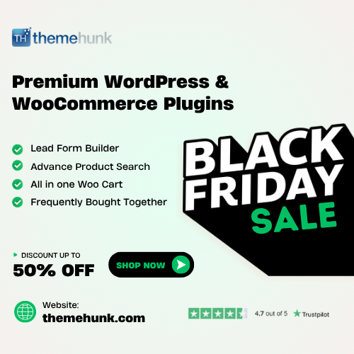 ThemeHunk: Premium Plugins black friday deal