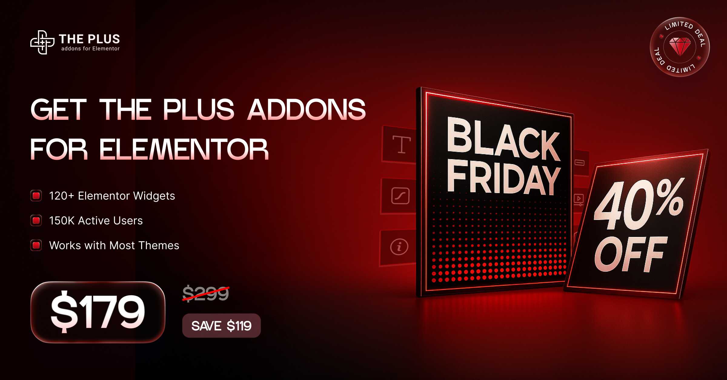 The Plus Addons for Elementor black friday deal