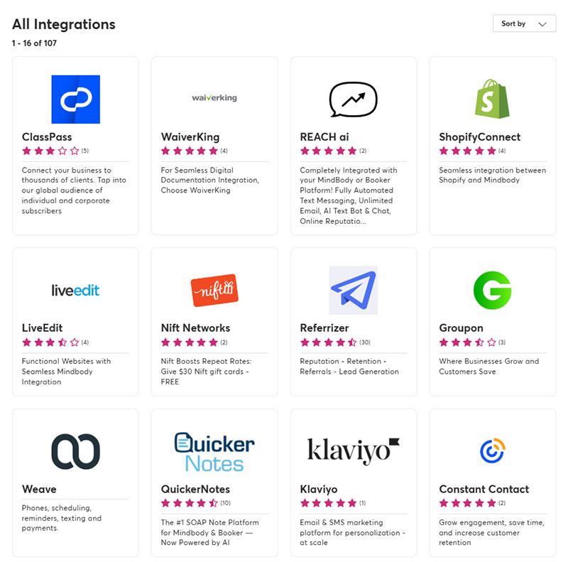 Mindbodys Integration Ecosystem