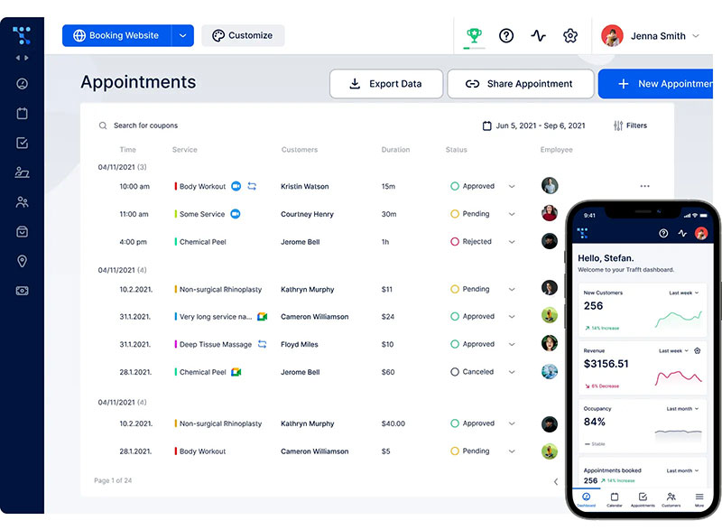 Trafft - Best for service businesses that want a real free tier