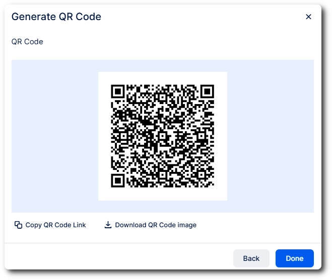 trafft-share-qr-code QR code generated by Trafft's Share Booking feature