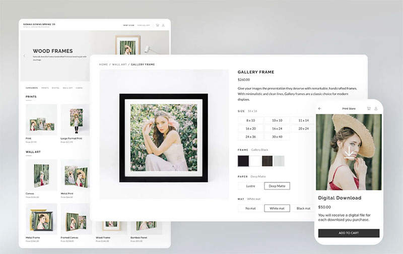 Pixieset - Best for studios whose main need is gallery delivery and print sales