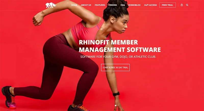 rhinofit homepage screenshot 
